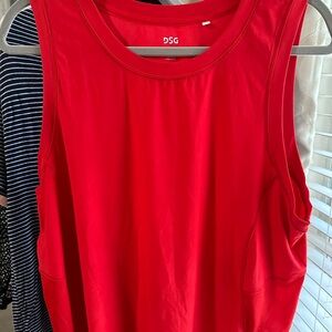 DSG red workout top